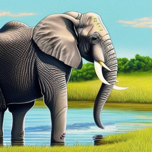 How do elephants drink water?