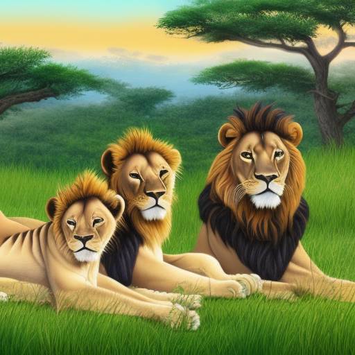 What is the group of lions called?