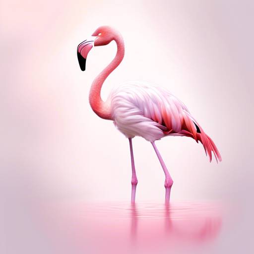 Why do flamingos lose their pink color?