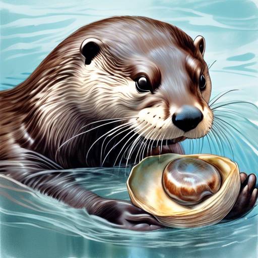 Why do otters play with rocks?